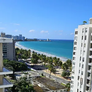 Kasa Seaview At Coral - For 2 Balcony Beachfront Building Pool Apartment San Juan